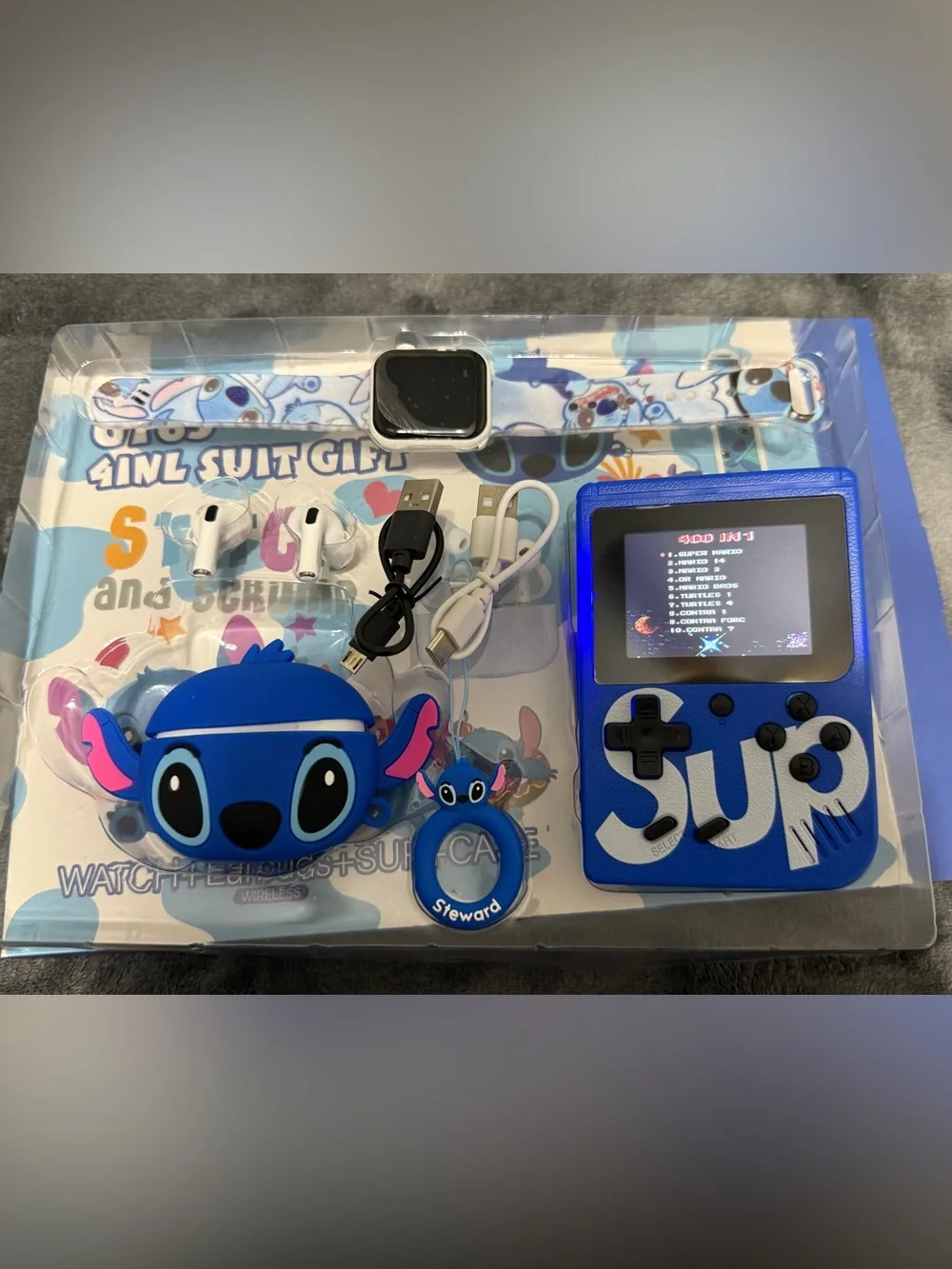 Stitch Themed Wireless Gift Set - Blue